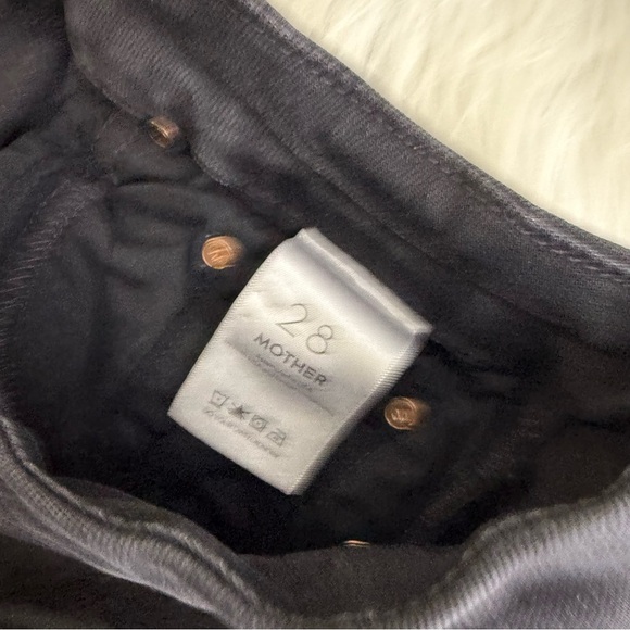 Mother Denim High Waisted Looker Wait Until Dark Skinny Jeans Black Size 28 - Picture 5 of 10